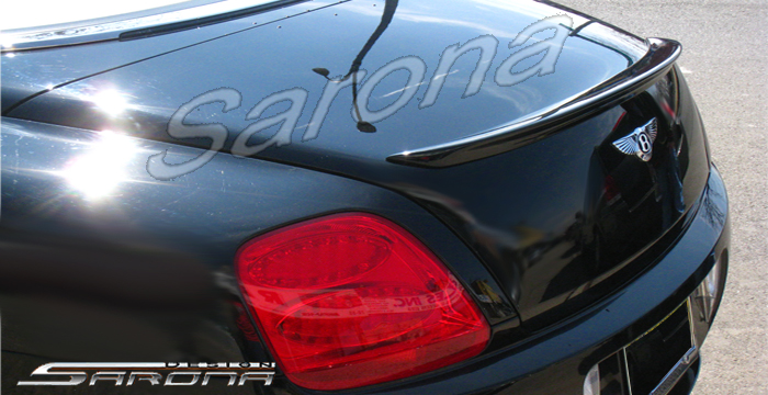 Custom Bentley GTC Trunk Wing  Convertible (2003 - 2012) - $349.00 (Manufacturer Sarona, Part #BT-003-TW)